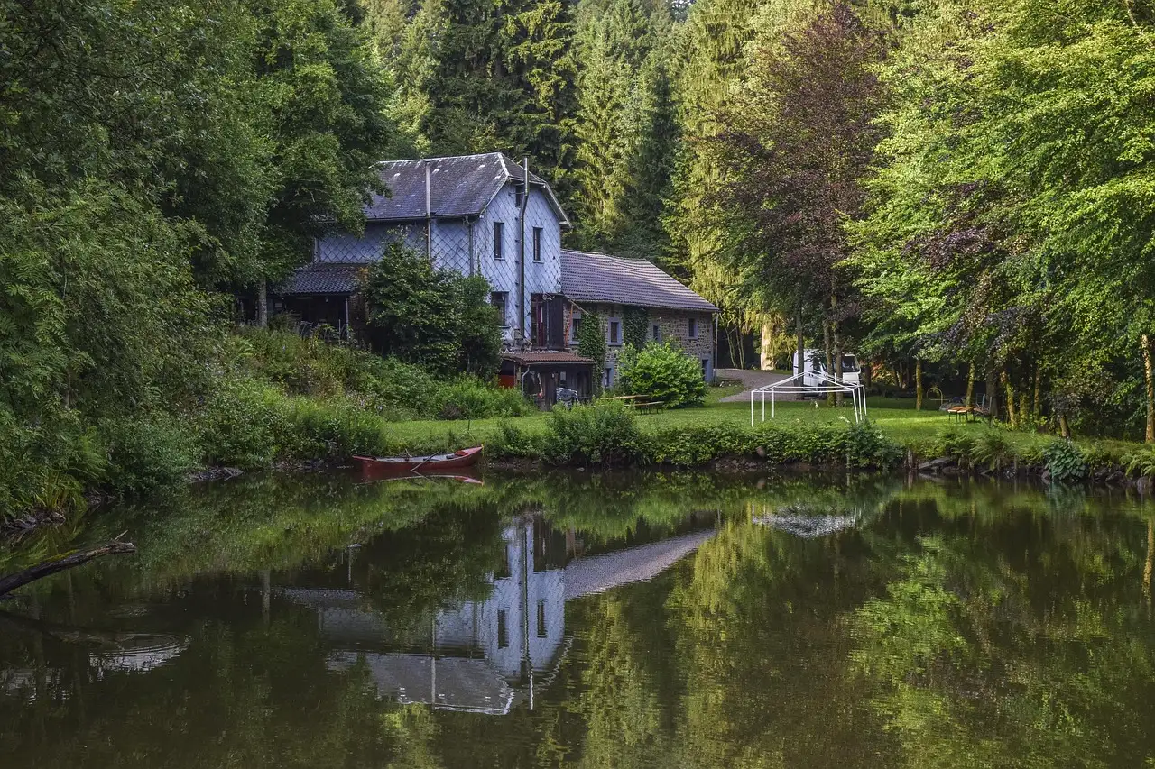 De knotwilg landelijk wonen